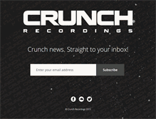 Tablet Screenshot of crunchrecordings.com